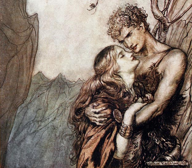 Detail; Brunhilde and Siegfried, 1911. 