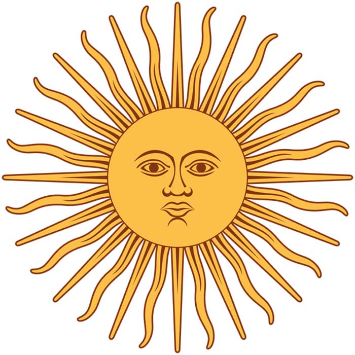 Symbol of Inti the Incan Sun God.