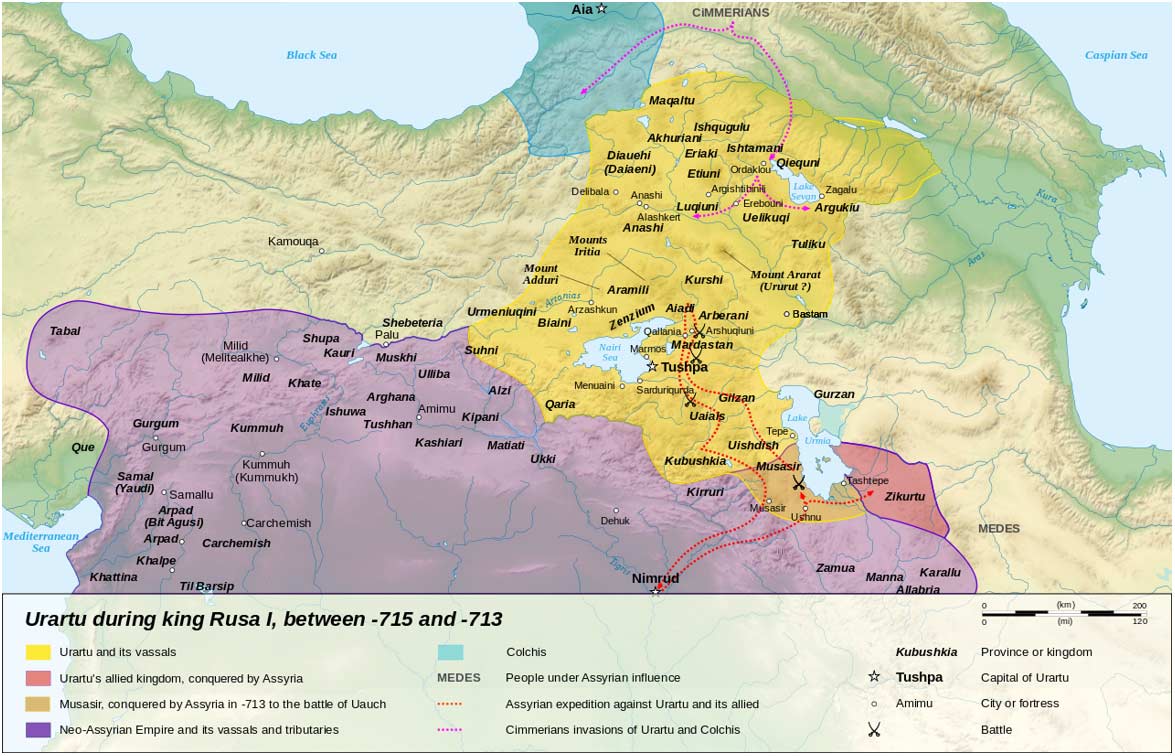 Kingdom of Urartu 715–713 BC