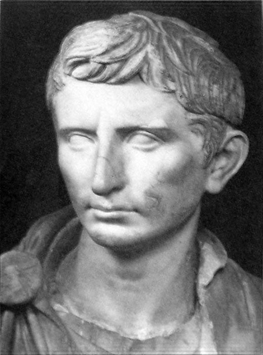 Octavian, or Emperor Augustus. Bust dated to around 30 BC. Museo Capitolino, Rome, Italy.