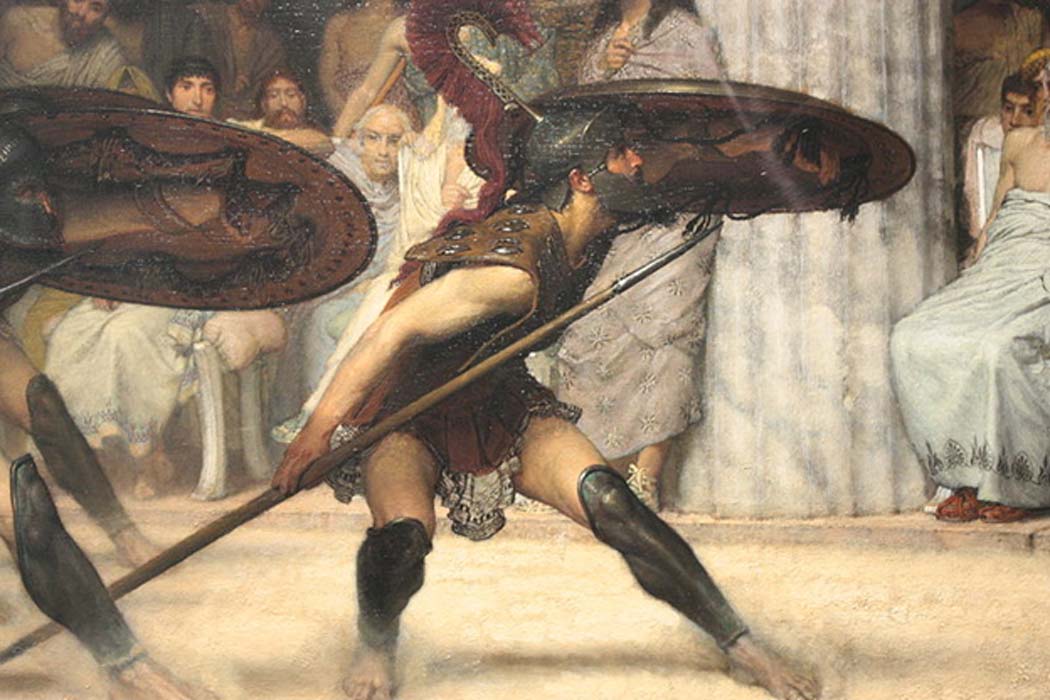 The Pyrrhic Dance (detail) by Lawrence Talma-Tadema