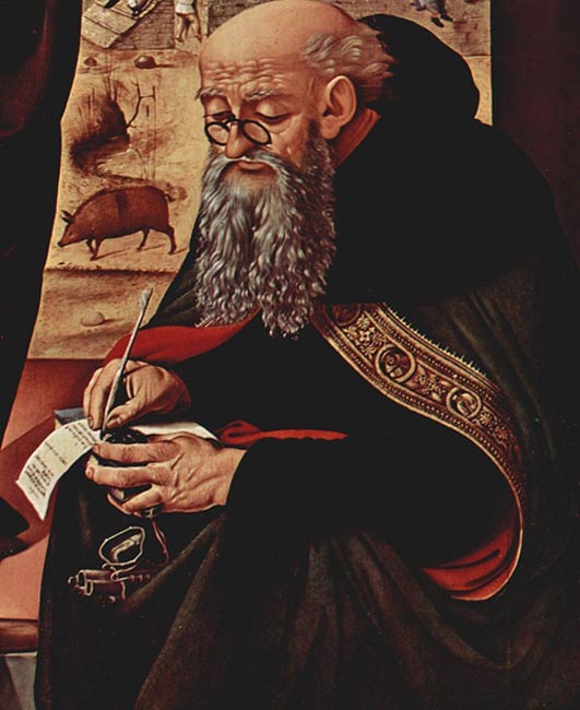 Painting of Saint Anthony by Piero di Cosimo, c. 1480 