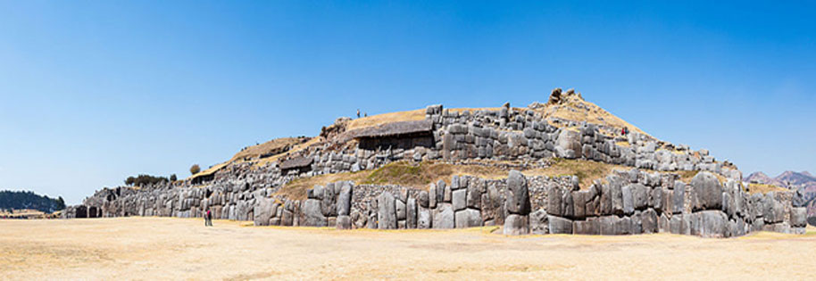 View of Saqsayhuaman , a citadel on the northern outskirts of the city of Cusco
