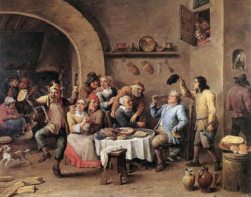Twelfth-night (The King Drinks) circa 1634.