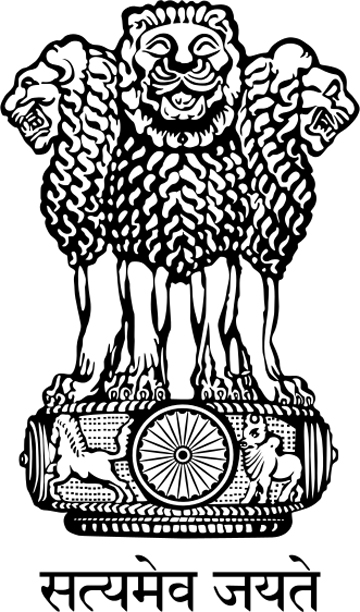 The national emblem of India is derived from the time of the Emperor Ashoka. The emblem is a replica of the Lion of Sarnath, near Varanasi in Uttar Pradesh. The four lions symbolize power, courage and confidence, and they rest on a circular abacus. Beneath is written ‘Satyameva Jayate’. 