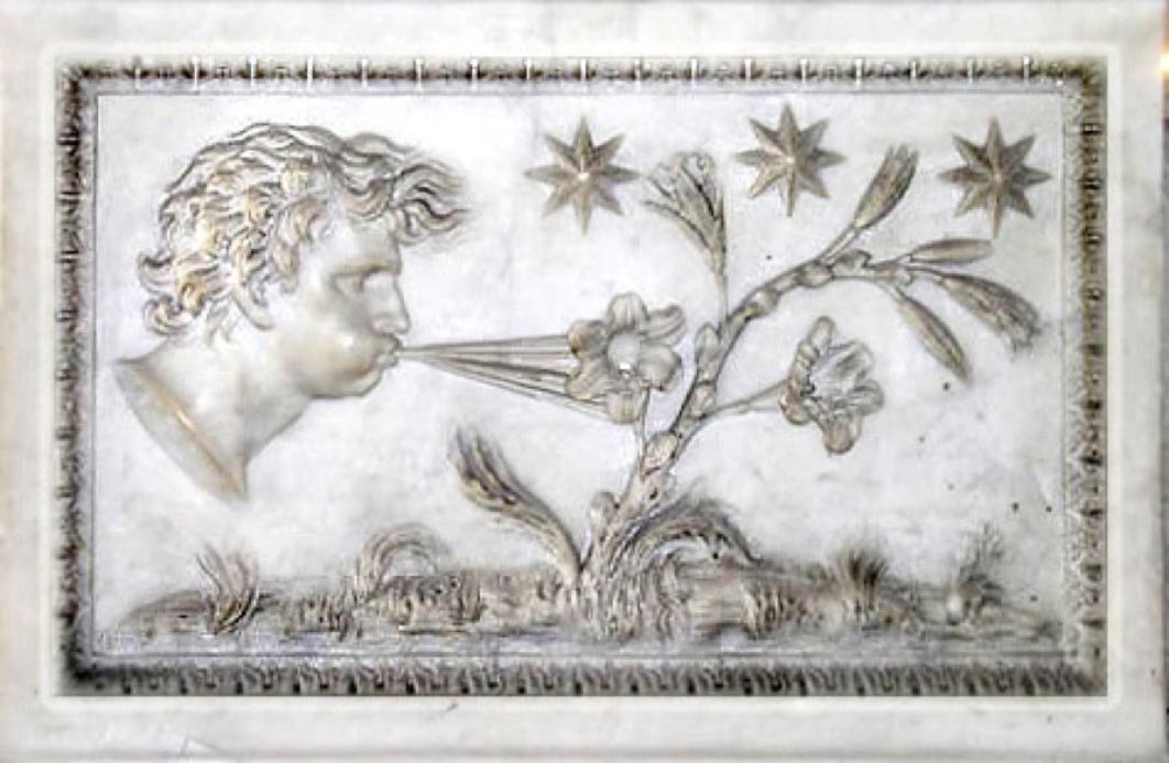 Aeolus - digital enhancement of an old marble representation (Public Domain)