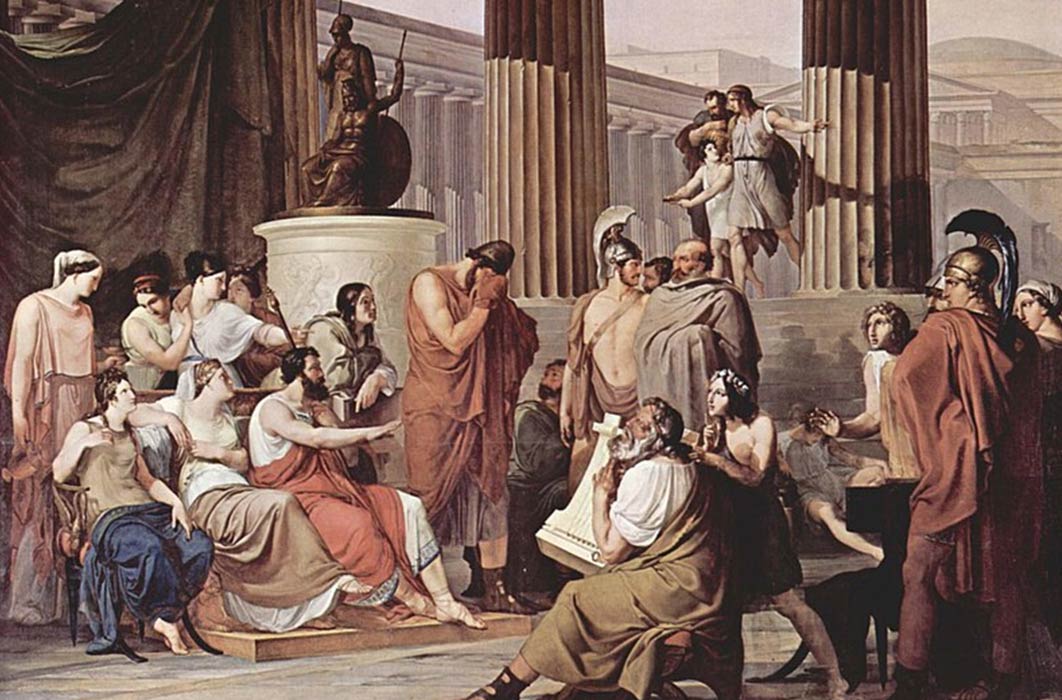 Odysseus at the Court of Alcinous (1814-1816) by Francesco Hayez (Public Domain)