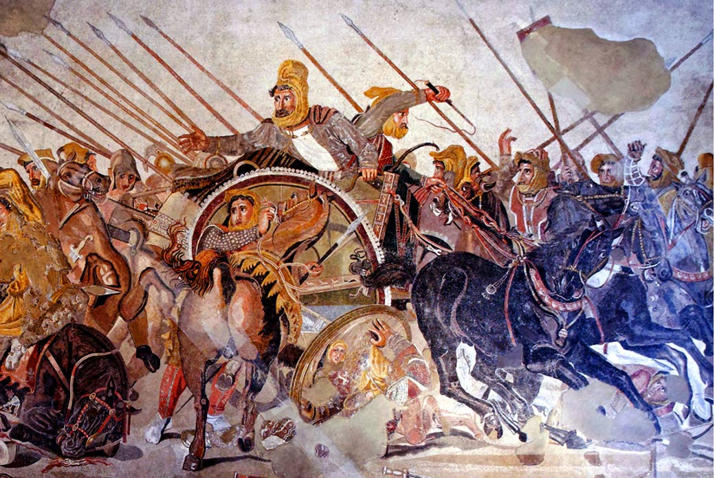 Another of Alexander’s important battles - The battle of Issos between Alexander the Great and Darius of Persia. 