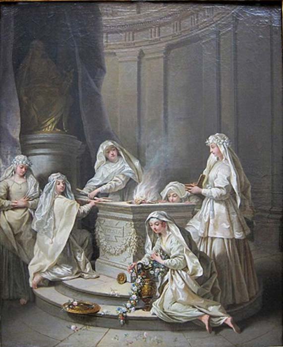 Ancient virgins by Jean Raoux (1727) Palais des Beaux-Arts in Lille (Public Domain)