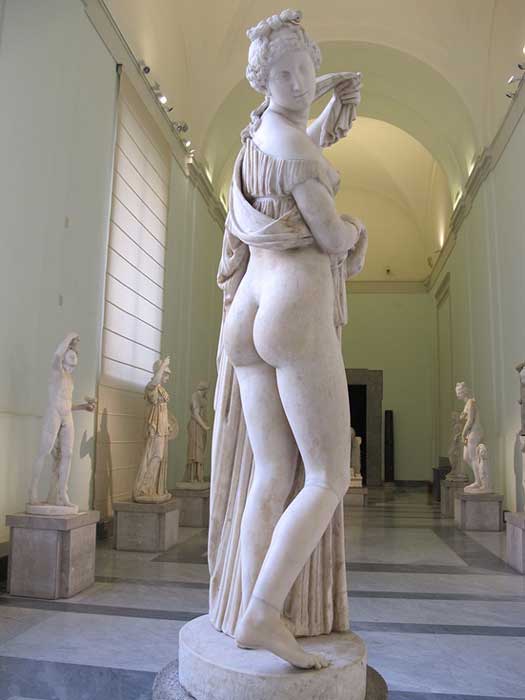 Aphrodite Kallipygos, meaning “Aphrodite with a beautiful derriere”.