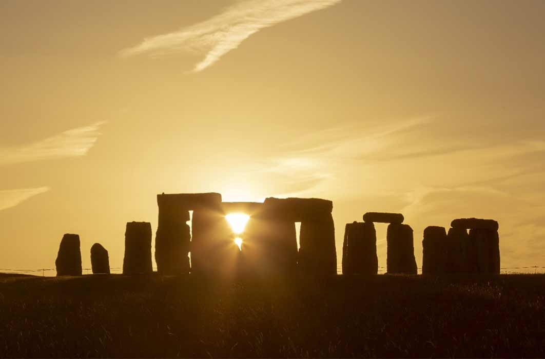 Summer Solstice Sunset at Stonehenge, UK (Phil/ Adobe Stock)