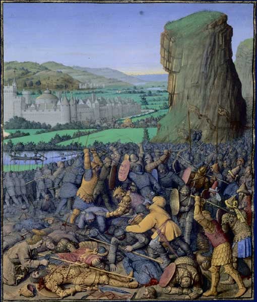 Bataille de Gelboé by Jean Fouquet (1420) (Public Domain)