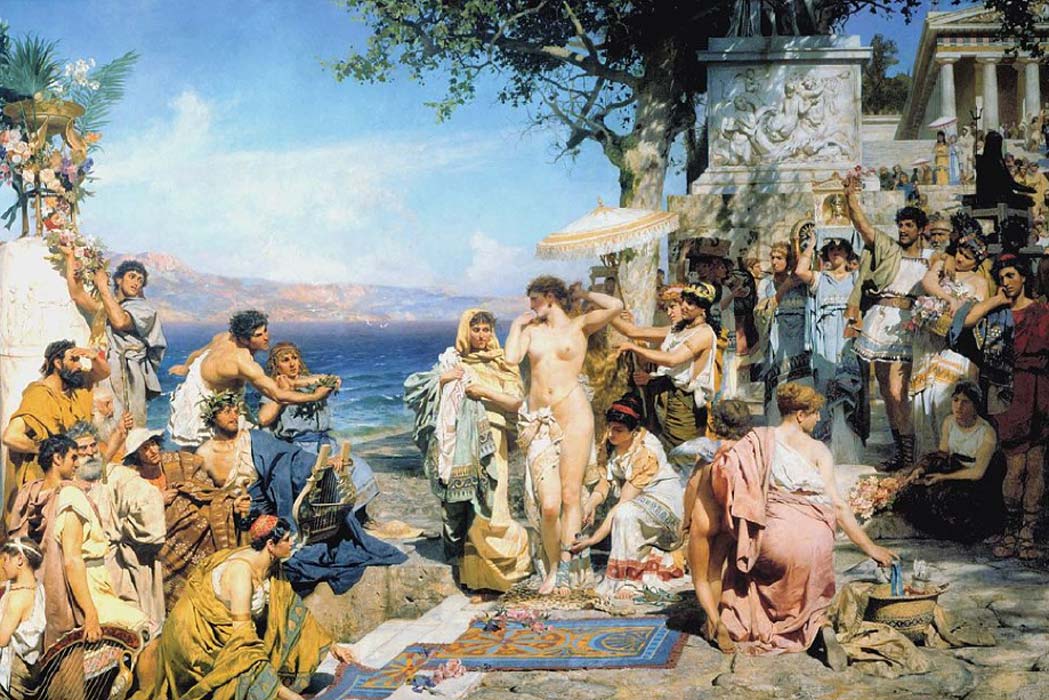 Fry in Eleusis, painting by Henryk Siemiradzki (1889). 