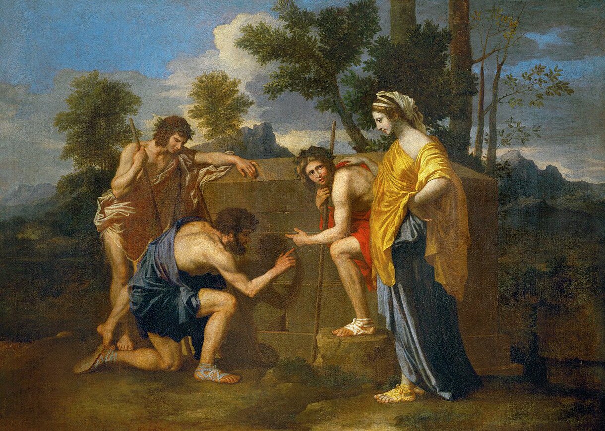 Et in Arcadia ego by Nicolas Poussin ca. 1628.