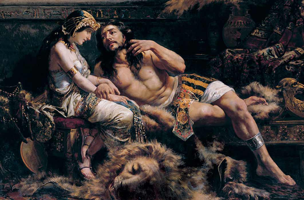 Samson and Delilah (1887) by Jose Etxenagusia (Public Domain)