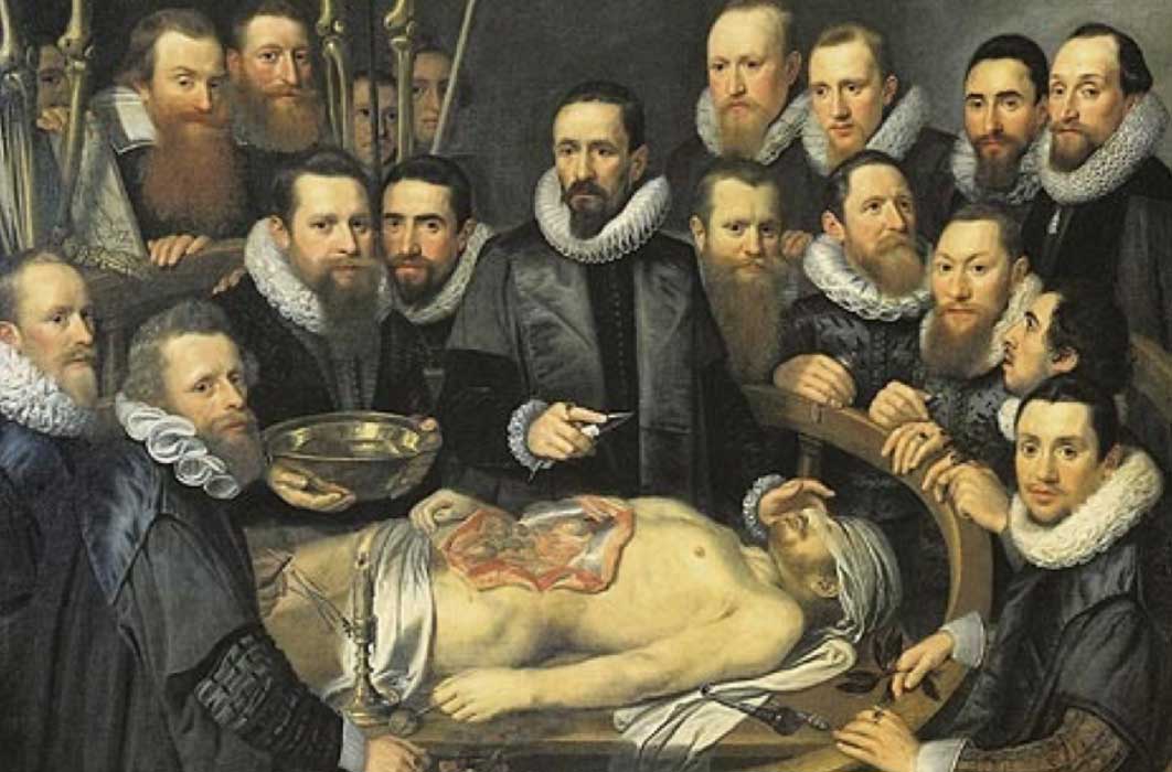 Anatomy lesson of Dr. Willem van der Meer by Michiel Jansz van Mierevelt (1617) (Public Domain)