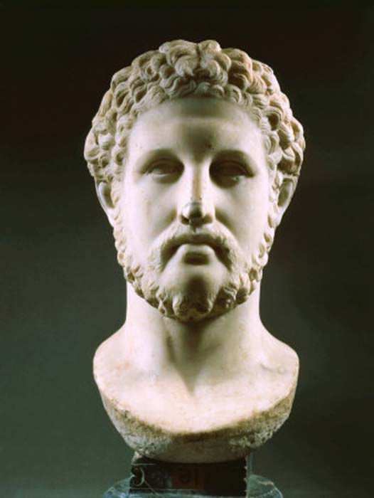 Bust of Philip II of Macedon, a 1st-century Roman-era copy of a Greek original. 