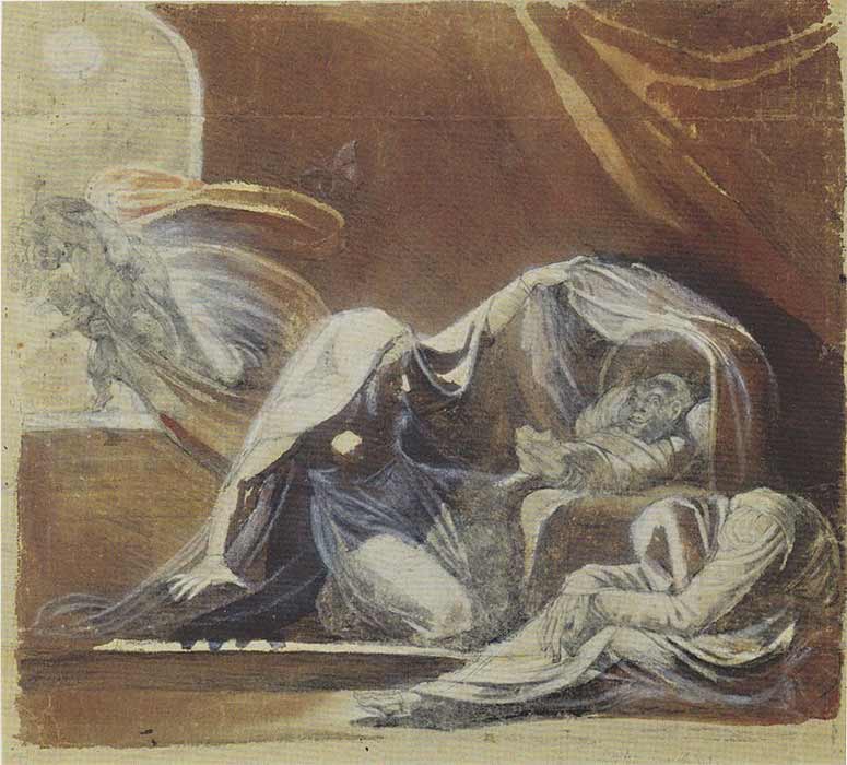 The Changeling by Henry Fuseli (1781) (Public Domain)