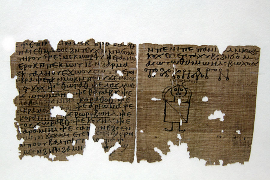 Coptic codex with magic spells – fifth to sixth century AD. Museo Archeologico, Milan. (CC BY-SA 3.0)