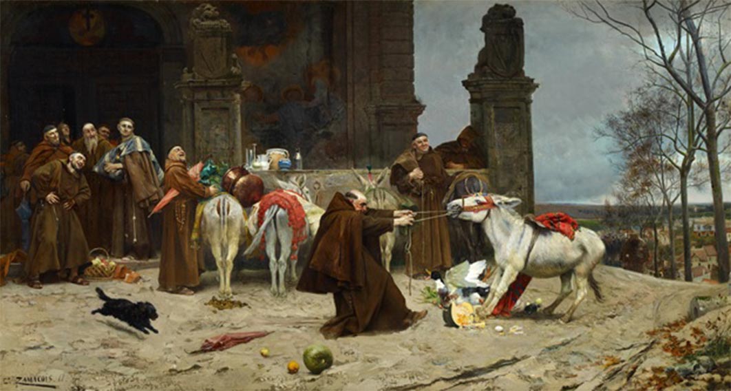 Return to the Convent by Eduardo Zamacois y Zabala (1868) Carmen Thyssen Museum (Public Domain)