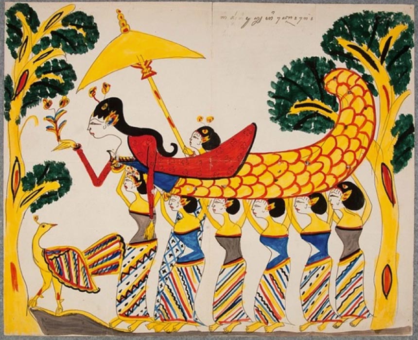 Depiction of Nyi Blorong (circa 1928) National Museum of World Cultures (Public Domain)