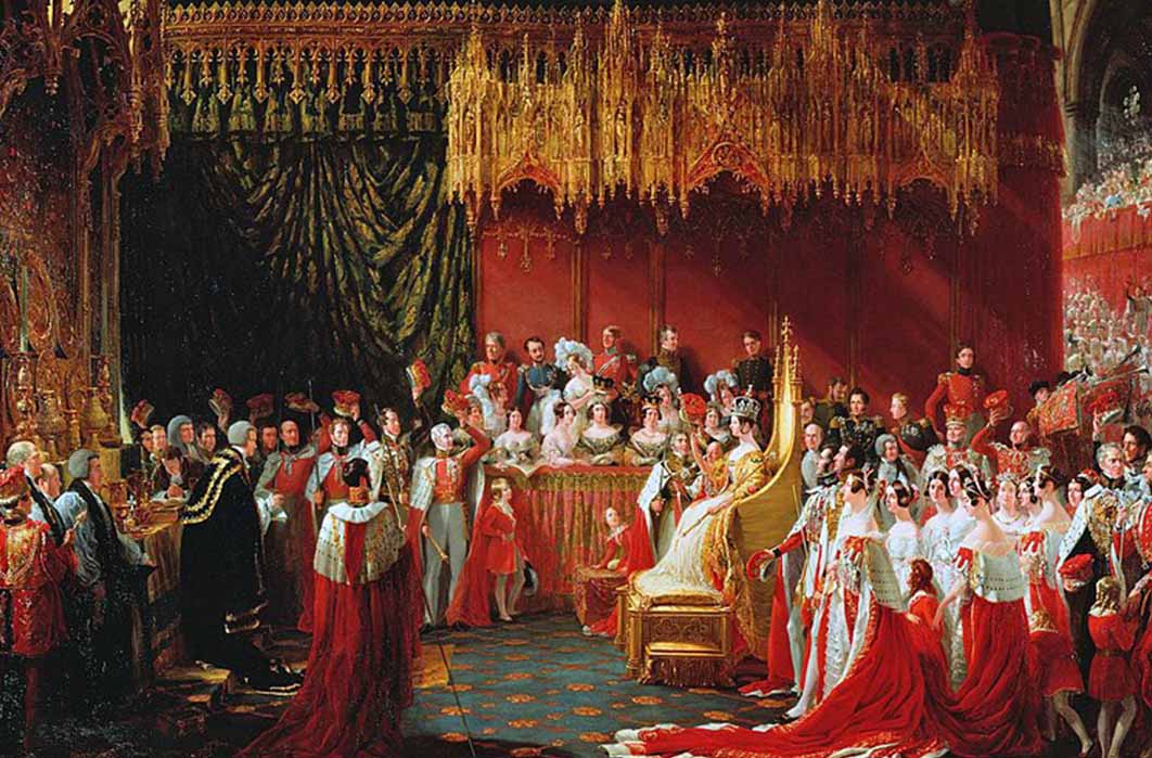 Coronation of Queen Victoria 28 June 1838 by Sir George Hayter (Public Domain)