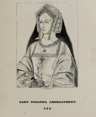 Sketch of “Lady Bergavenny” portrait from the Bernal sale catalogue, 1852.