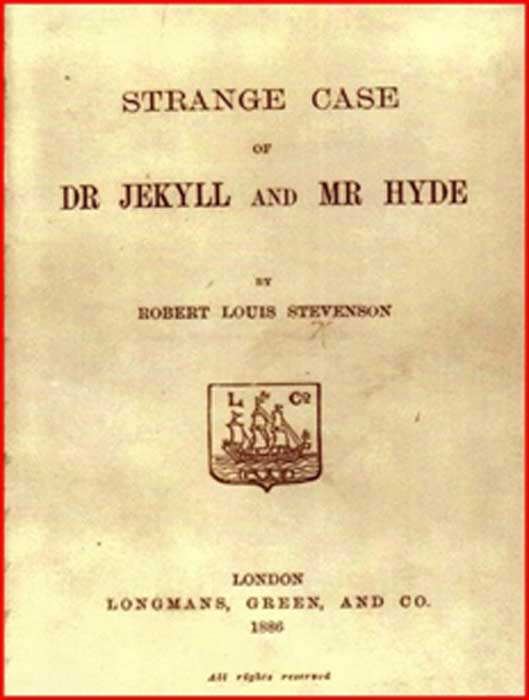 First edition of "The strange case of Dr. Jekyll and Mr. Hyde", published in 1896. (Image: Courtesy Dr Roberto Volterri)