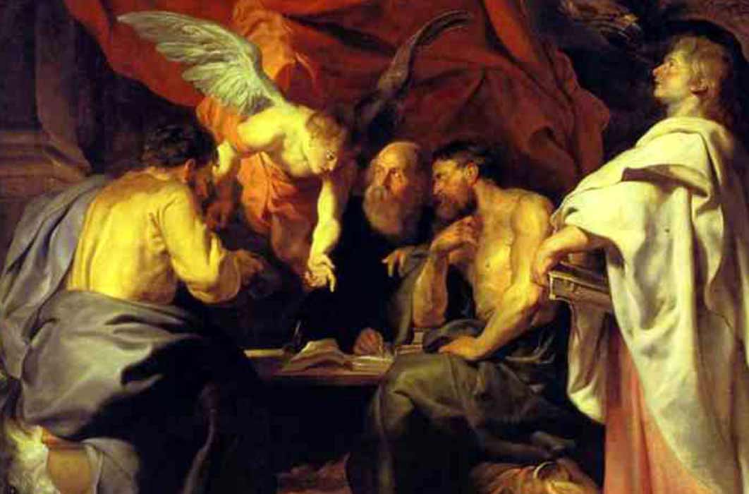 The four evangelists by Peter Paul Rubens. Sanssouci Picture Gallery. (1614) (Public Domain)