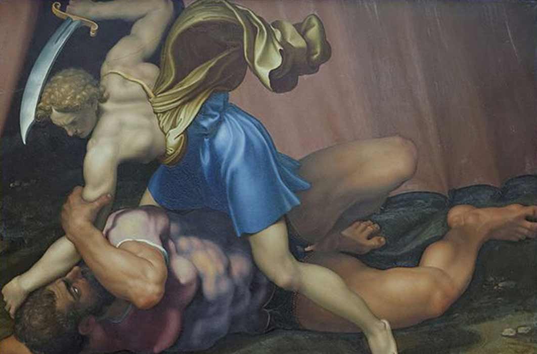 David and Goliath by Daniele da Volterra (1550-1555) Louvre Museum 