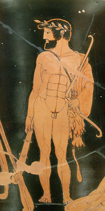 Attic red-figure calyx-krater depicting Heracles.