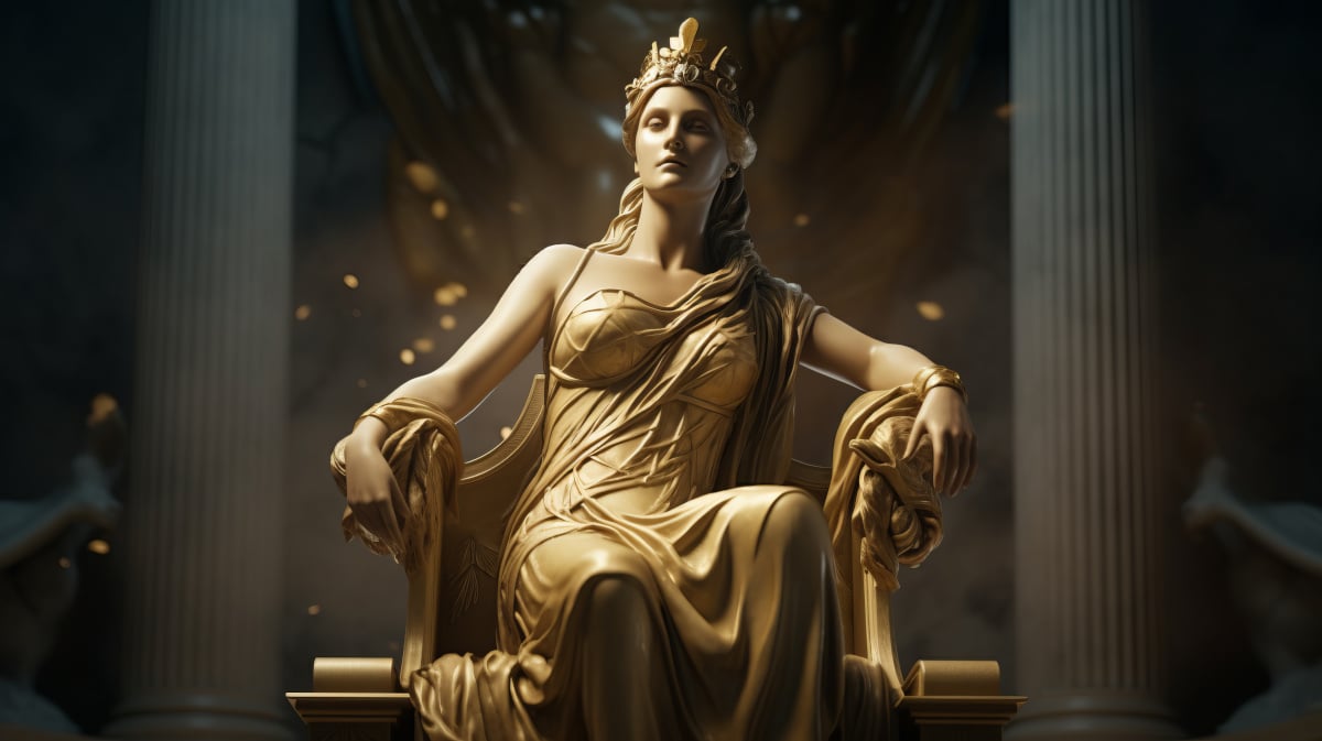 AI image of the Greek goddess Hera.