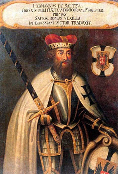 Hermann von Saltza served as the fourth Grand Master of the Teutonic Knights (1209 - 1239) (Public Domain)