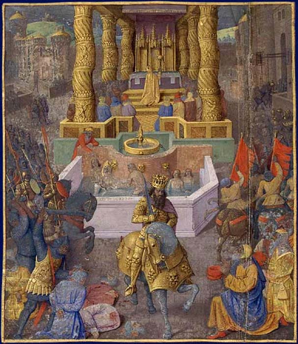 Herod’s capture of Jerusalem by Jean Fouquet, (1470-1475) (Public Domain)