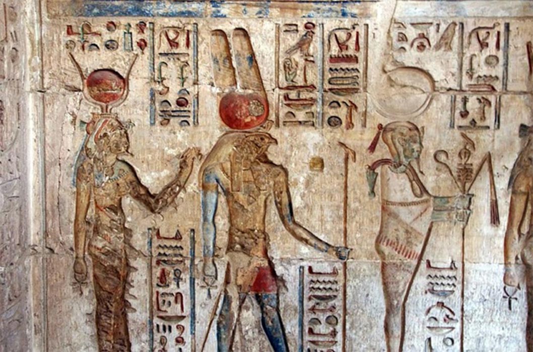 Egypt, tomb, deir-el-medina, hieroglyphs, isis, horus, osiris, divinities, antique, culture (free photo)