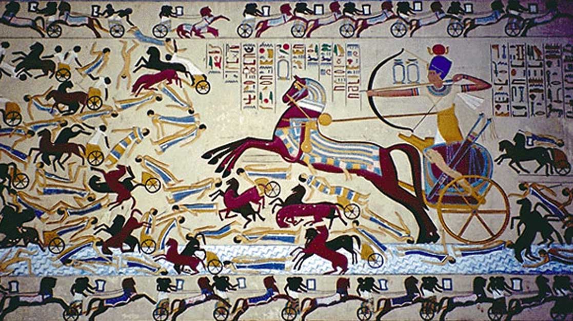 Hyksos chariot painting