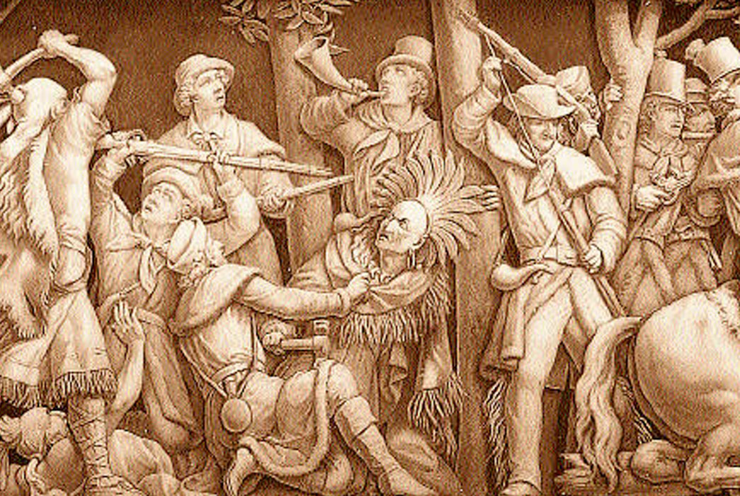 Death of Tecumseh, Frieze of the United States Capitol Rotunda (Public Domain)