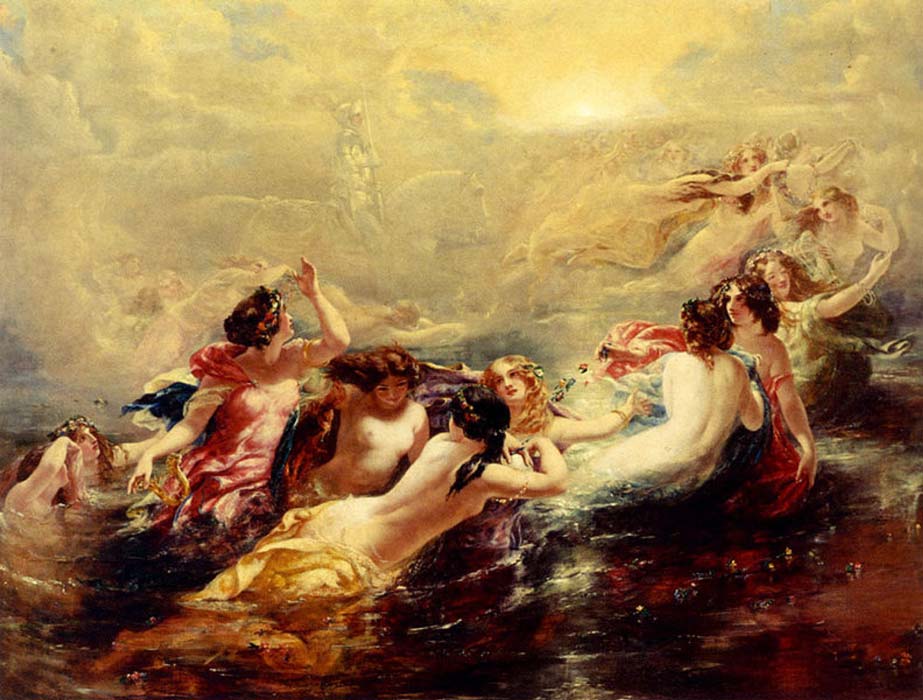 Sirens And The Night by William Edward Frost (1810–1877)