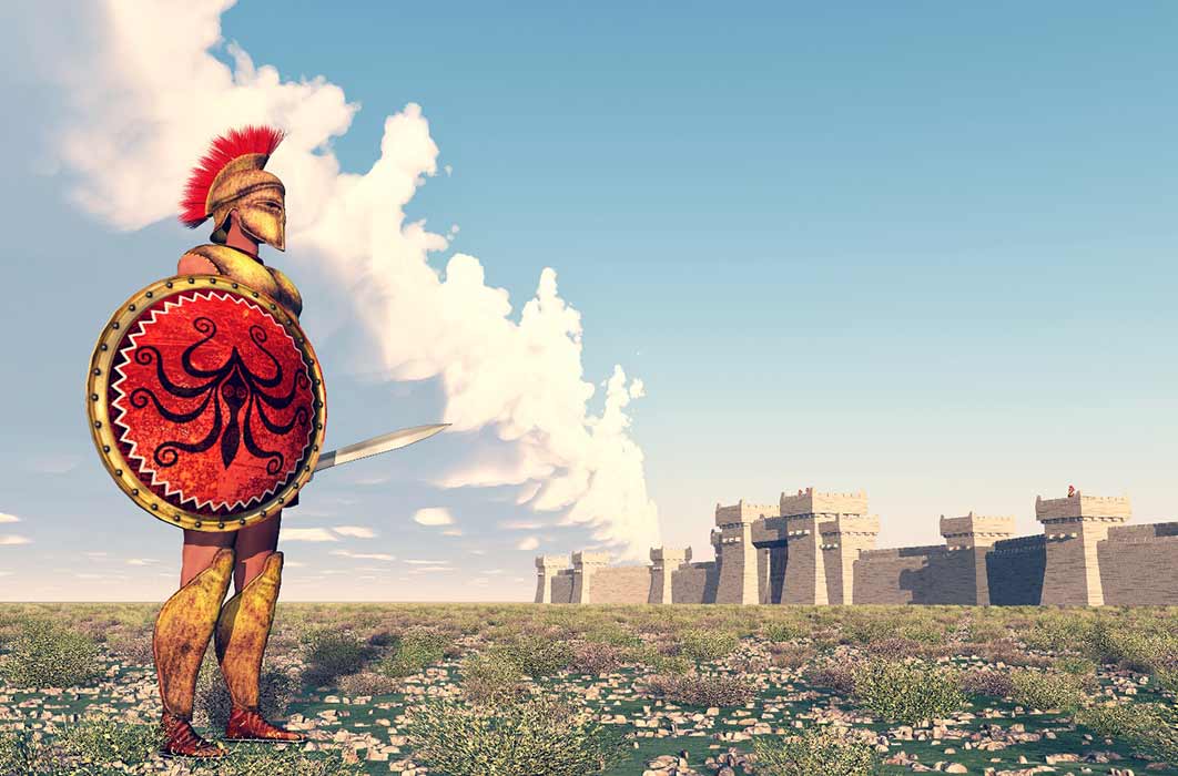 Hoplite facing Troy  (Michael Rosskothen/ Adobe Stock)