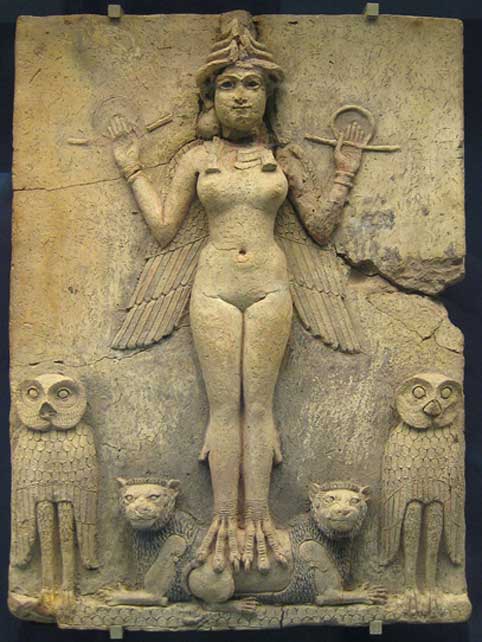 In Sumerian mythology, Ereshkigal, sometimes called Irkalla was the goddess of Kur, the land of the dead or underworld in Sumerian mythology. (CC0)