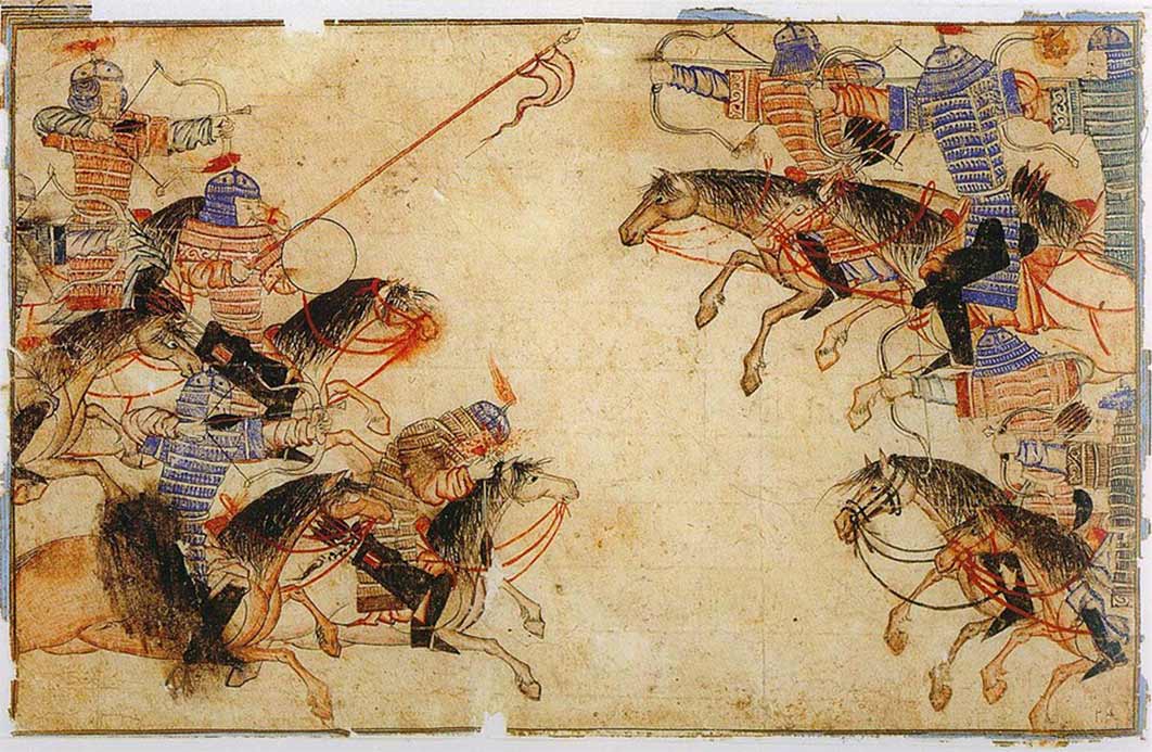A Mongol melee in the 13th century. (Public Domain)