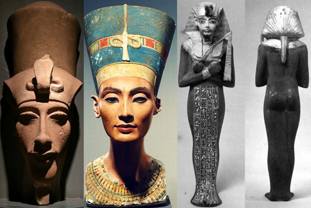 Collection of Egyptian Busts and Shabtis, design by Anand Balaji