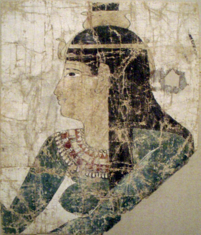 A painted shroud showing Nephthys. The Metropolitan Museum of Art.