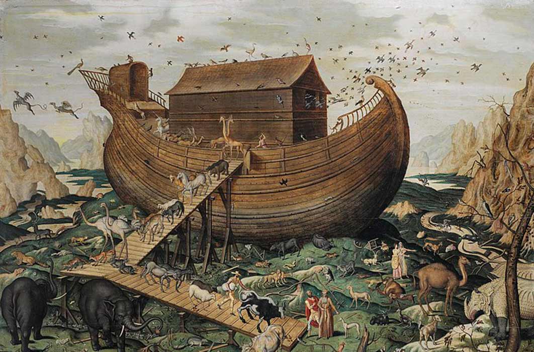 Noah's ark on the Mount Ararat by Simon de Myle  (1570) Sotheby’s (Public Domain)