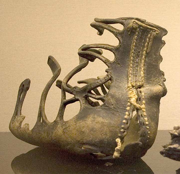 Original Roman caliga, or Roman boot, remnant of the Meroite-Roman War, found at Qasr Ibrim, Egypt. (First century BC – First century AD) British Museum. (Prioryman / CC BY- SA 4.0)