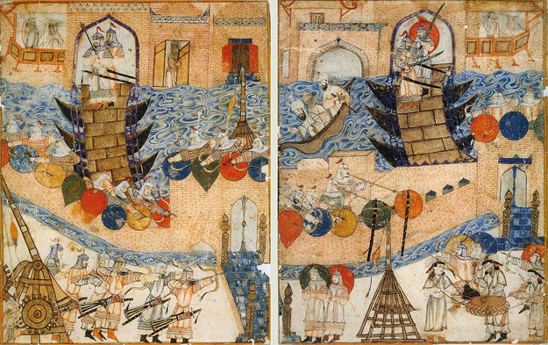 Conquest of Baghdad by the Mongols in 1258. 