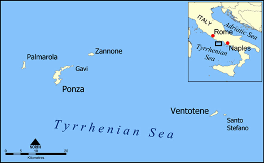 Ponza and the Pontine Islands (CC BY-SA 3.0)