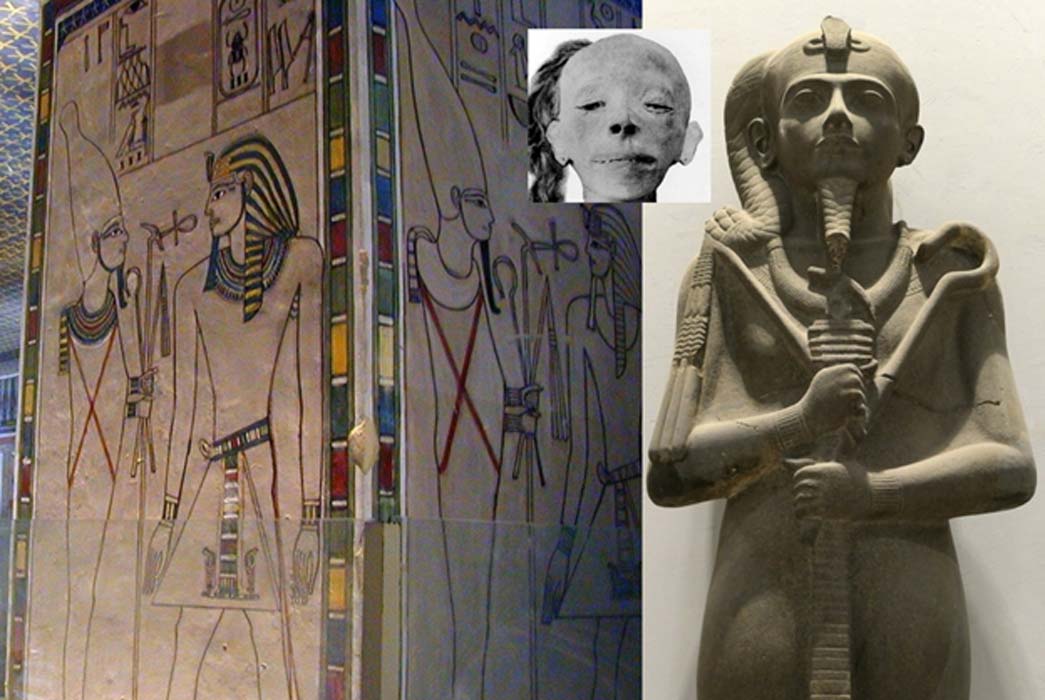 Collection of Egyptian Art, design by Anand Balaji (Photo credits: Richard Dick Sellicks, Dave Rudin, G. Elliot Smith/Wikimedia Commons); Deriv.