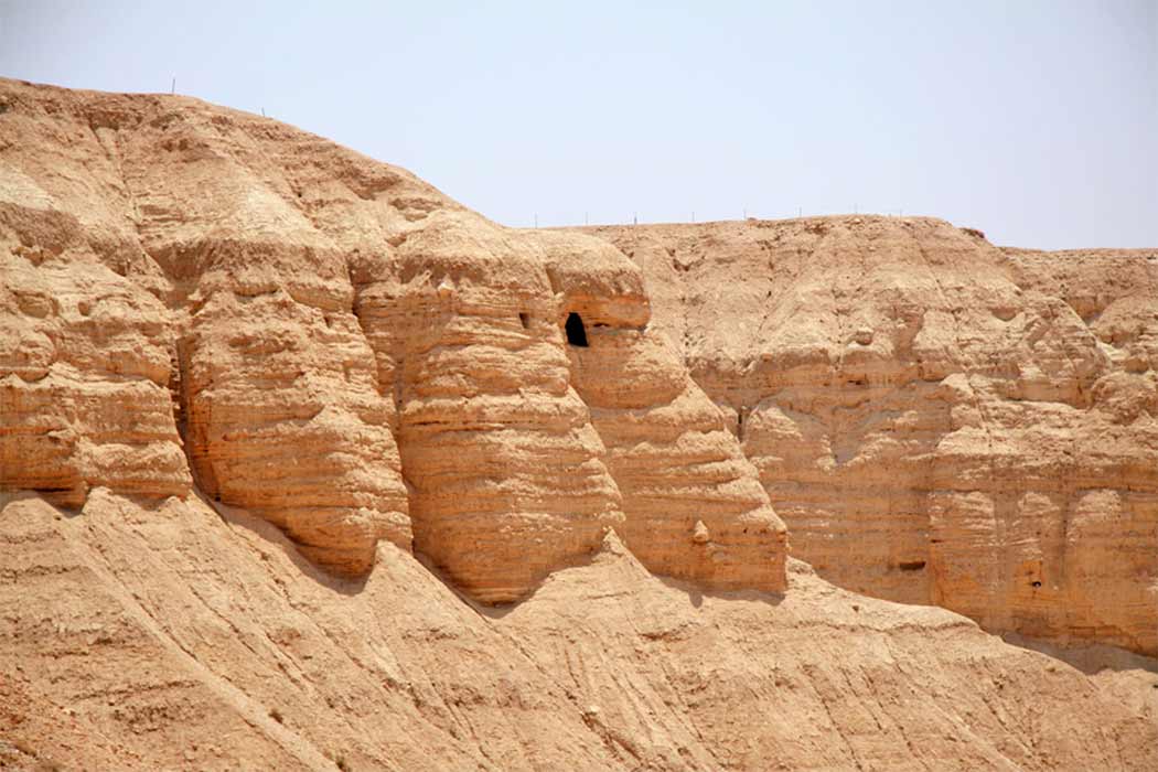 Qumran's caves (CC BY-SA 2.5)