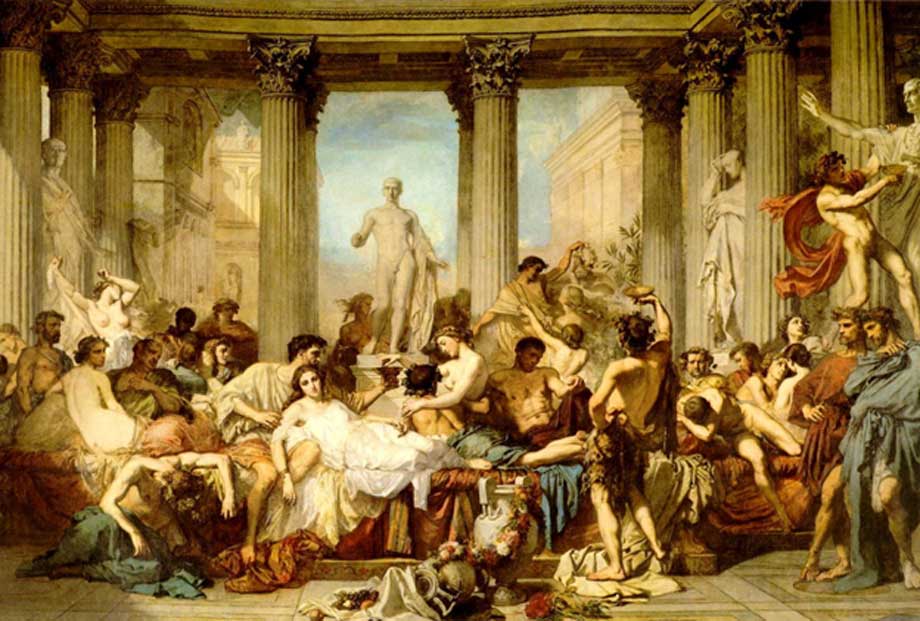 ‘The Romans of the Decadence’ (1847) by Thomas Couture.